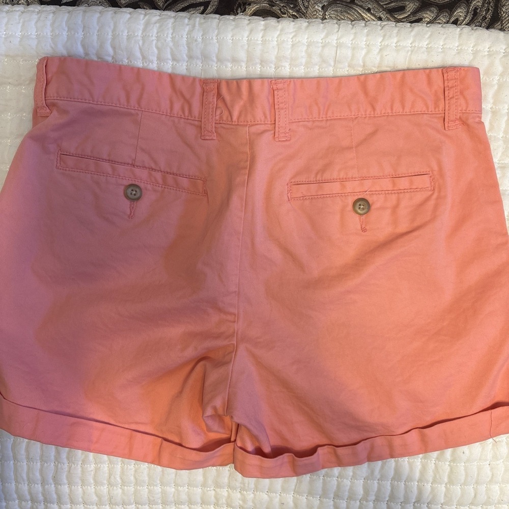 Gap Women's Khaki Girlfriend Shorts Pink Sz 4 - Picture 7 of 8